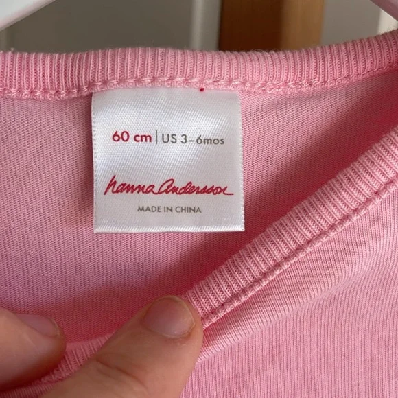 Hanna Anderson 3-6 month dress ( 9-12 months shirt) with tutu Worn 1 time - Picture 2 of 2